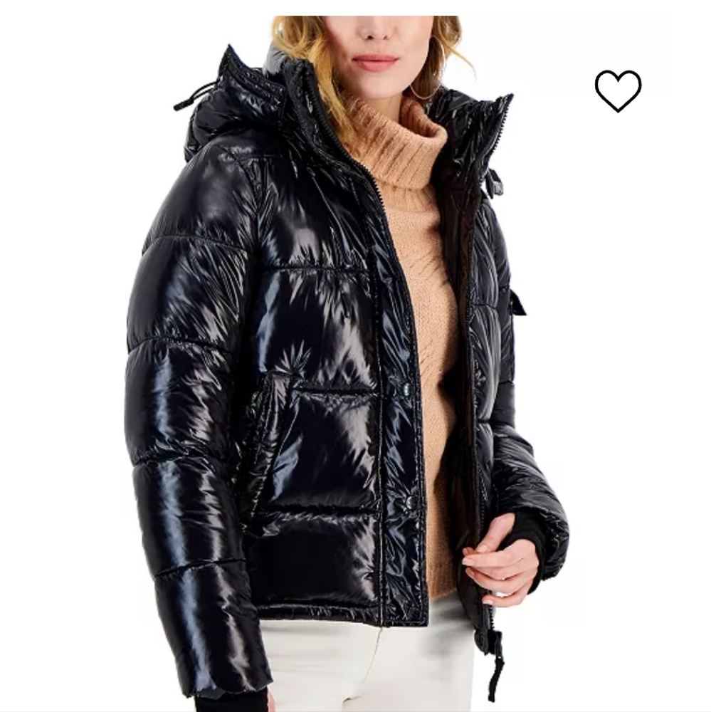 S13 Black Lacquer Down Puffer Jacket